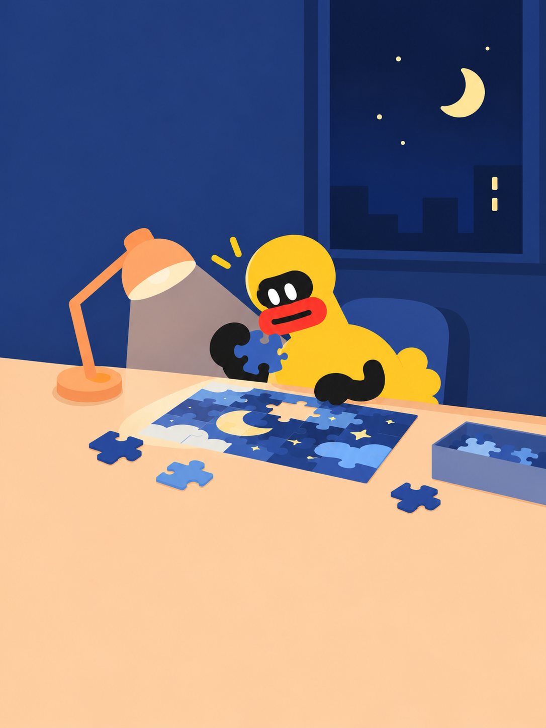 Tell characters absorbed in the things they love